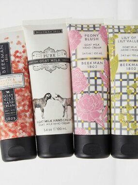 Beekman 1802 Goat Milk Hand Cream Bundle Set of 4 Scents (3.4 oz)